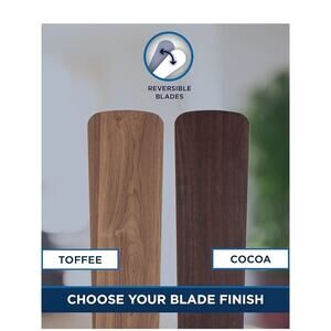 Harbor Breeze 52 Inch Reversible Ceiling Fan Blades - Toffee and Cocoa Finish
